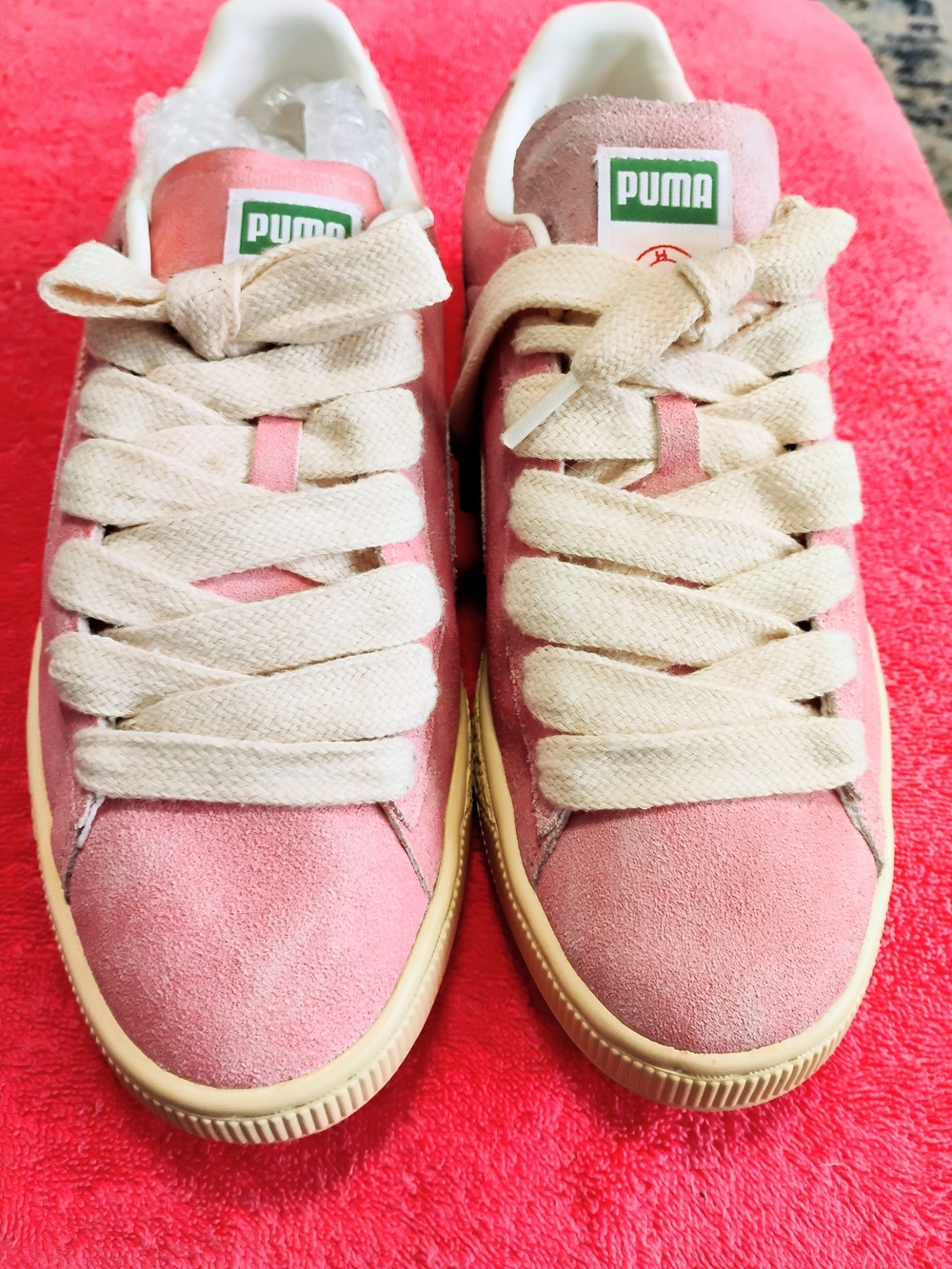 Puma Suede Classic Pink  Sneakers Mens Size 9 Women's Size 10.5 Lace Up Sneakers - Picture 9 of 13